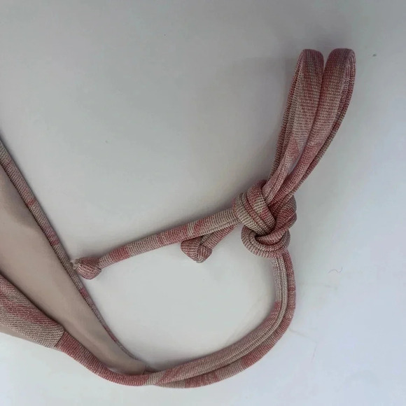 L*Space Pink Marbled String Bikini Bottom Swimsuit Women Size XL - Picture 6 of 6